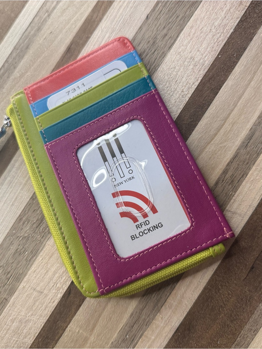 RFID Blocking Multi-Color Card Wallet Phone Case